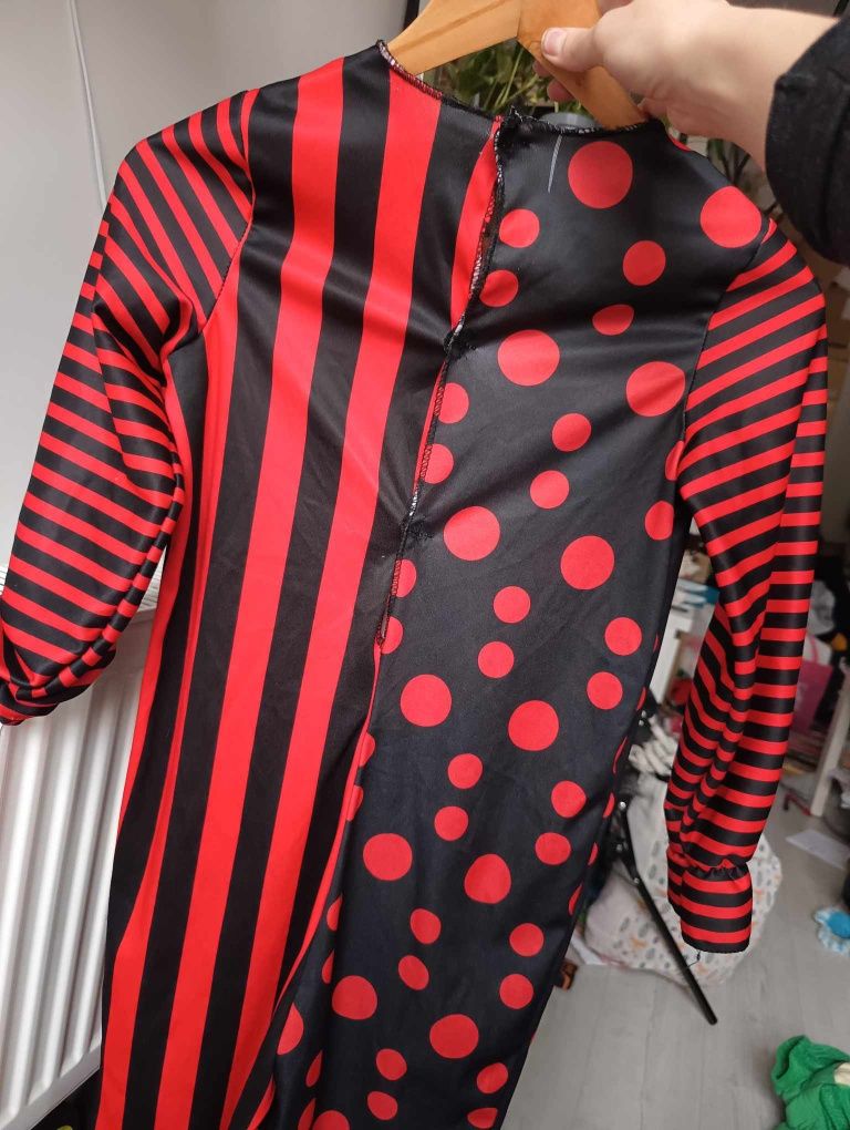 Strój karnawałowy, przebranie halloween, kostium klauna 122/128