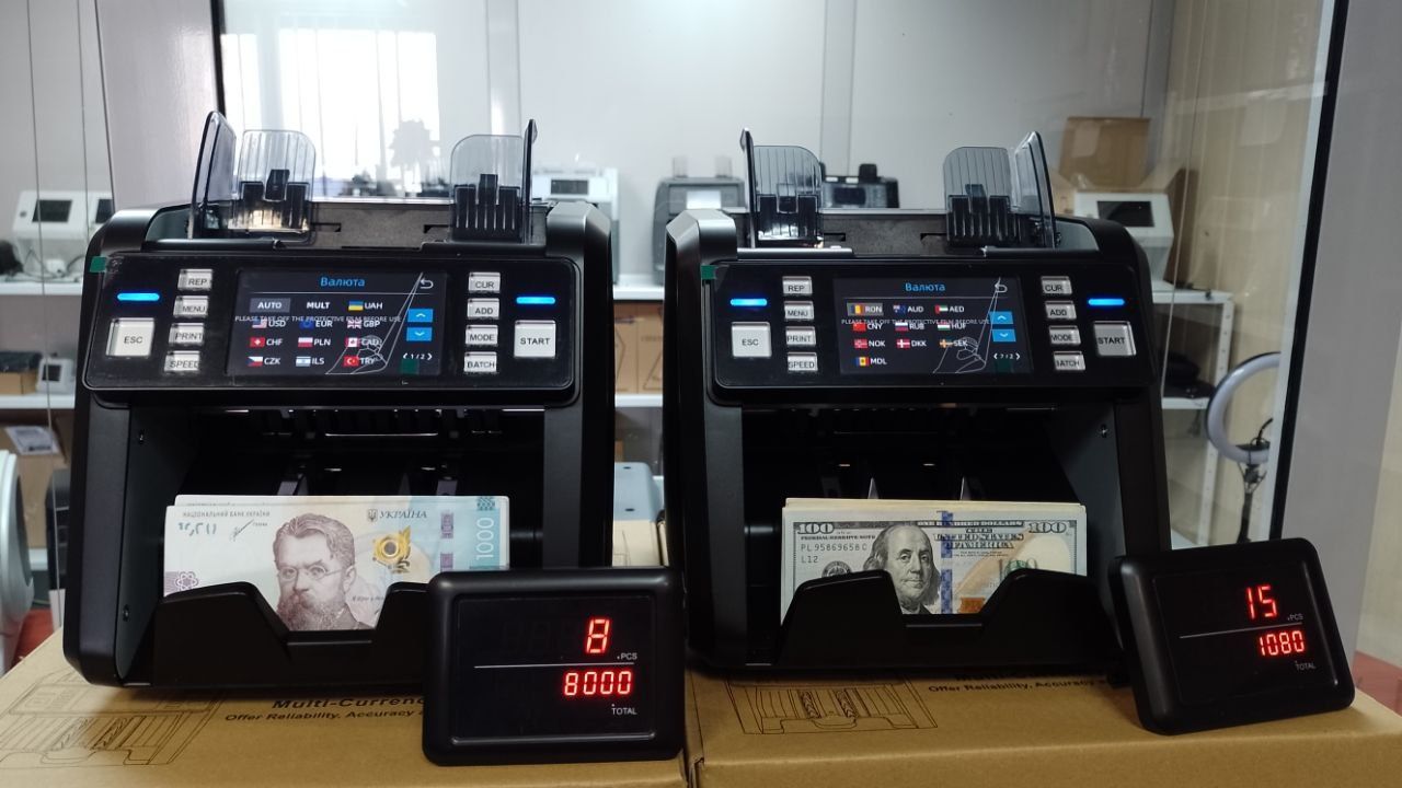 Електроніка для обробки готівки, рахувальна машинка, сортувальник