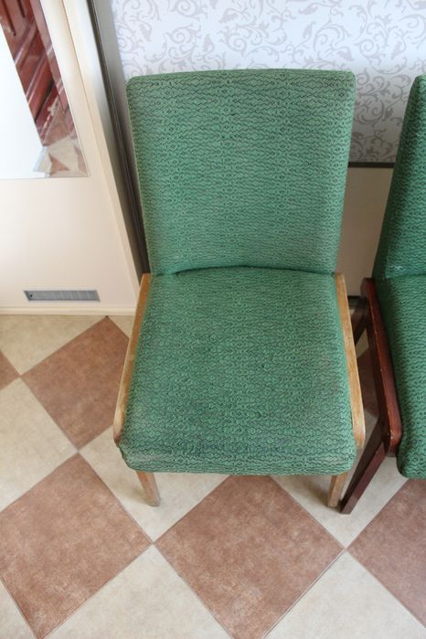 krzesła  zielone Pr(l 3 sztuki)