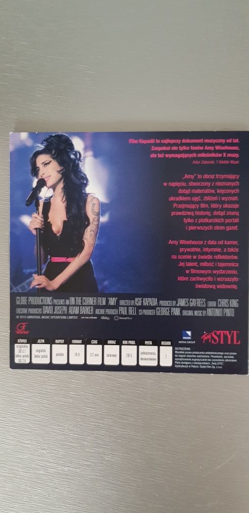 Amy płyta DVD dokument muzyczny