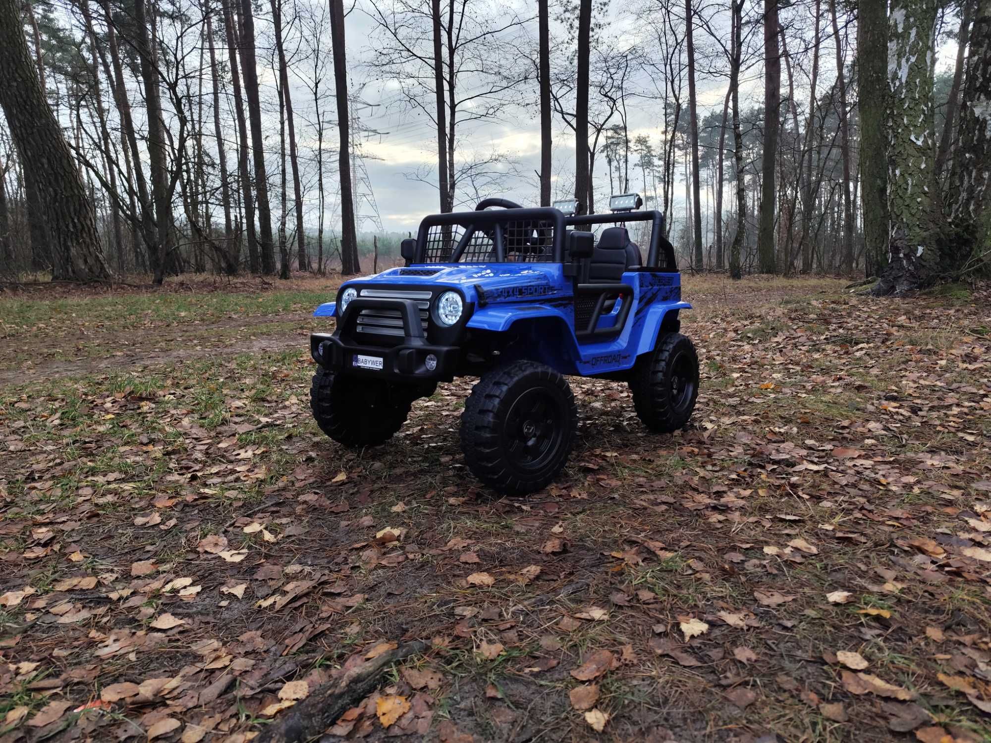 Auto Na Akumulator Jeep 4x4 Dla Dziecka - Pilot - Miękkie koła