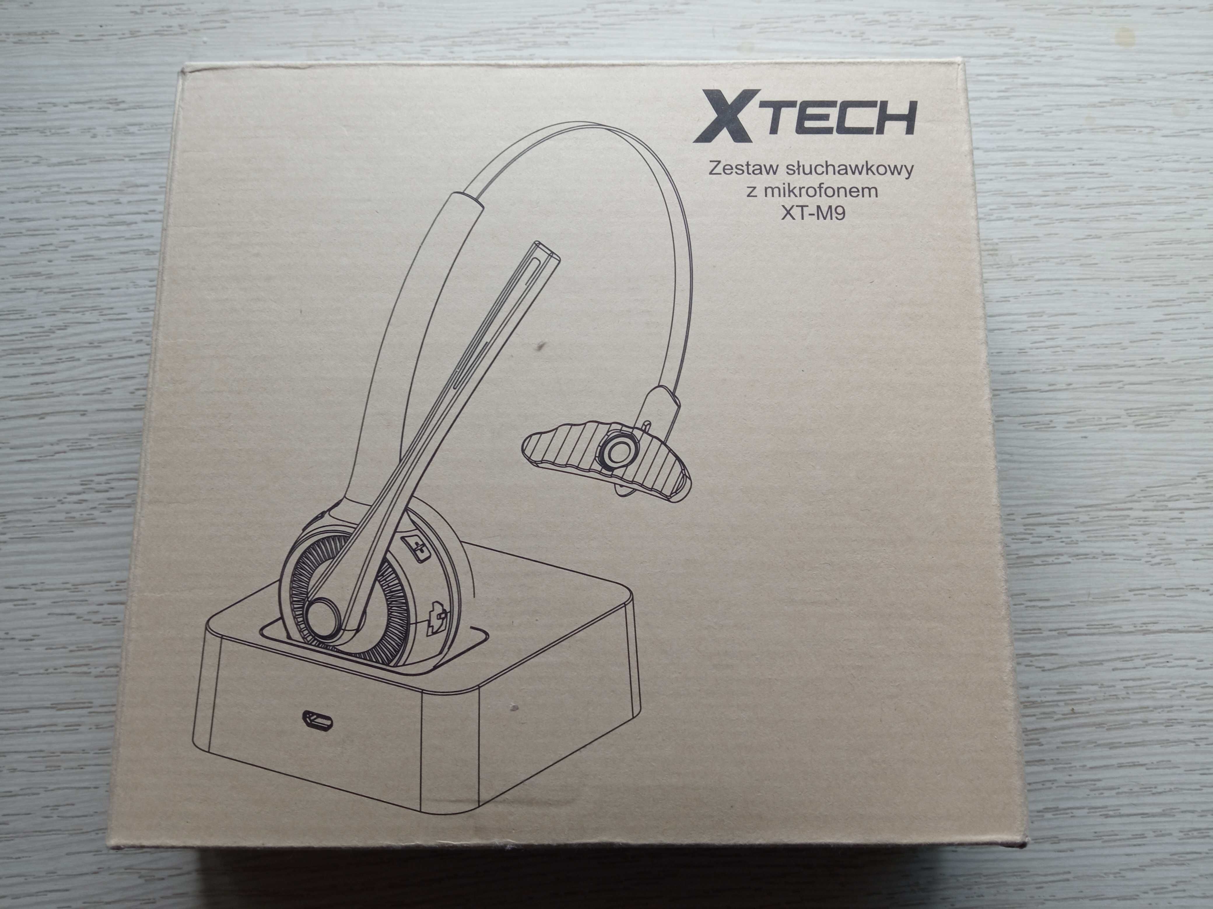 Słuchawka Bluetooth Xtech NOWA model XT-M9 - mikrofon (praca zdalna)