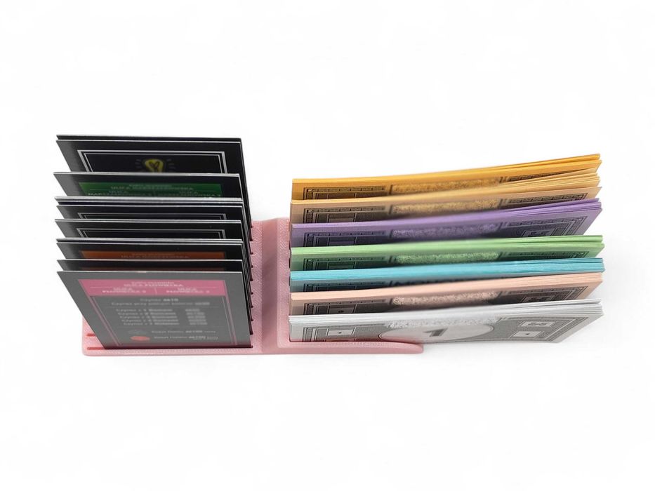 Organizer do gier planszowych typu Monopoly/Stojak na karty,pieniądze