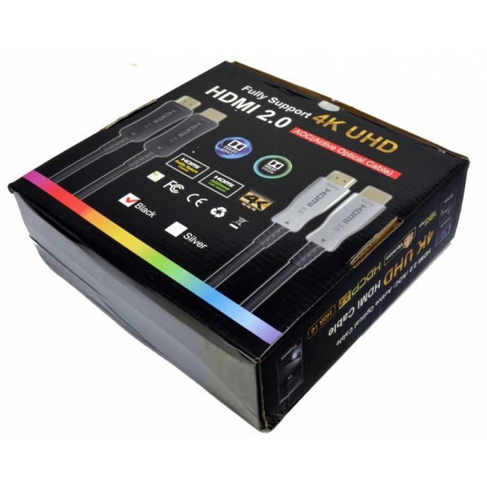 HDMI 2.0 2.1 4К 8К Кабель-оптический UHD 10,15,20,30,60м.(AOC)