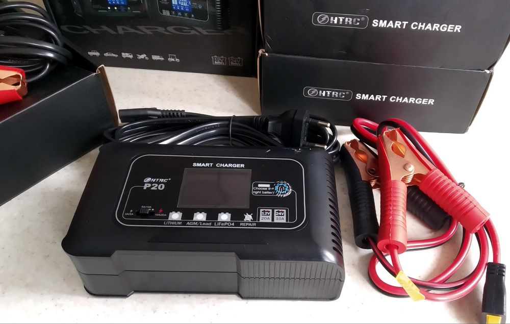 Зарядні 20А-200А пристрої LiFePo4 12/24 АКБ Li-ion зарядное