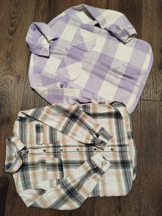 Рубашки sinsay , h&m теплі 134-140