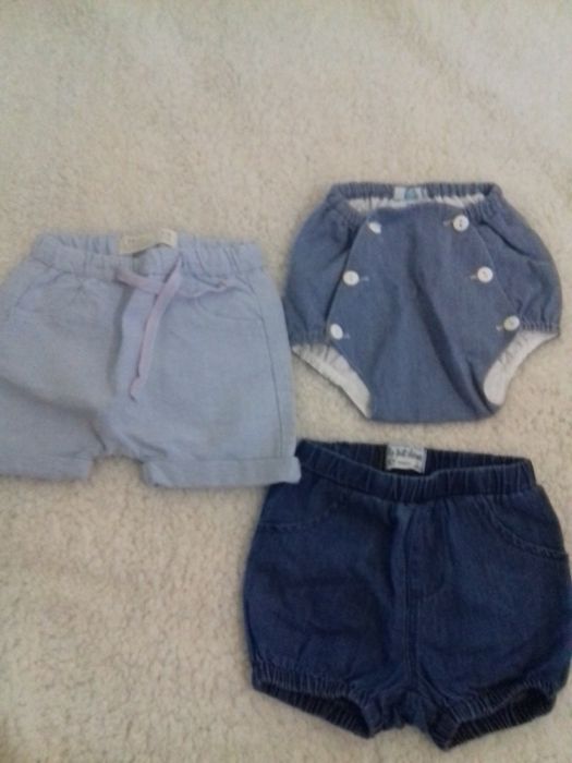Calças bebé menino 1-6 meses