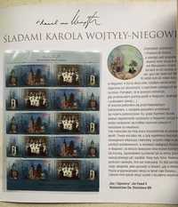 Folder z arkusikiem i FDC - Śladami Karola Wojtyły - Niegowić.