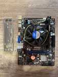 Plyta główna msi h81m-e33 procesor Pentium g3420 ram hyperx 4gb