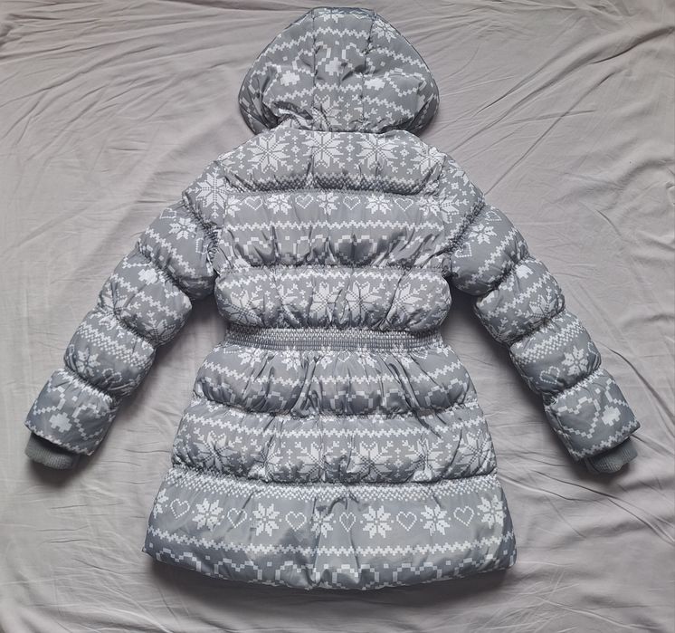 Dziewczęca szara kurtka zimowa