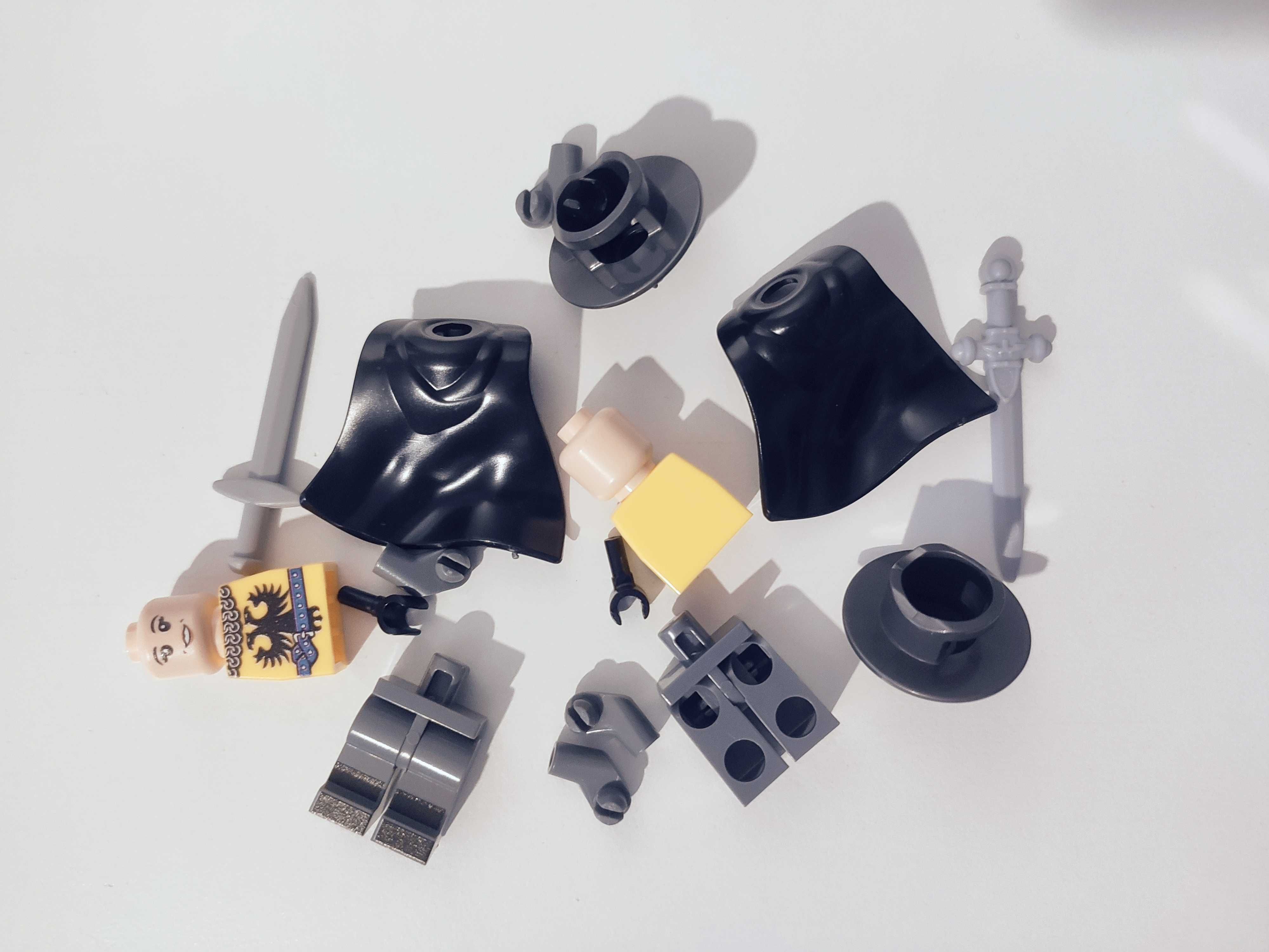 Rycerz dwie minifigurki nowe jak Lego średniowiecze hełm kapalin