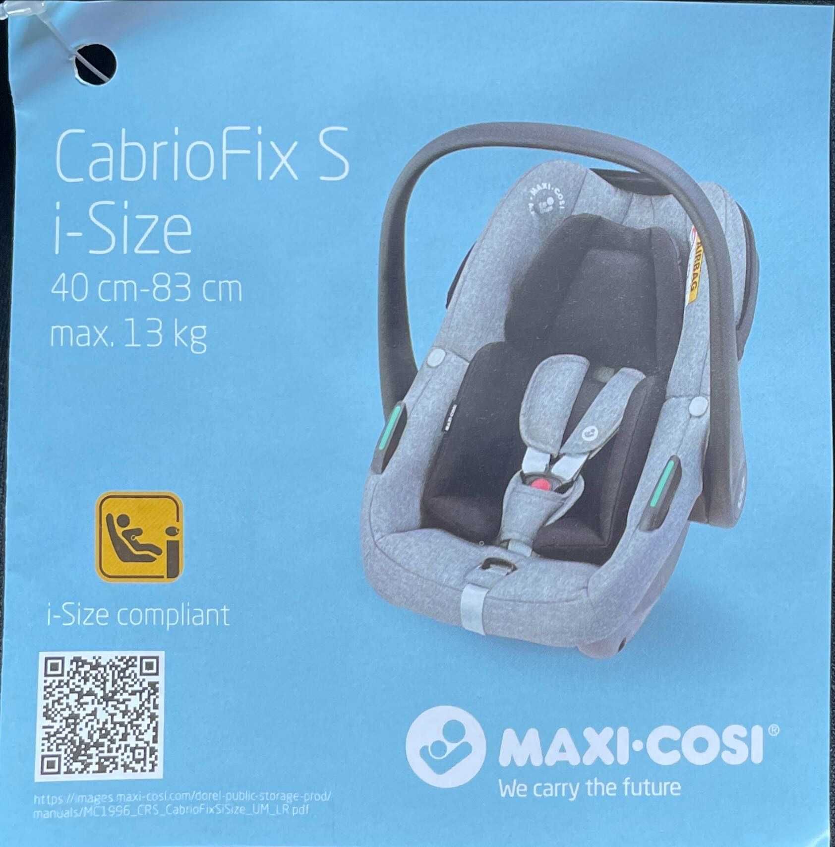 Ovo Bebé Maxi-Cosi CabrioFix S i-Size - Novo - Nunca Utilizado