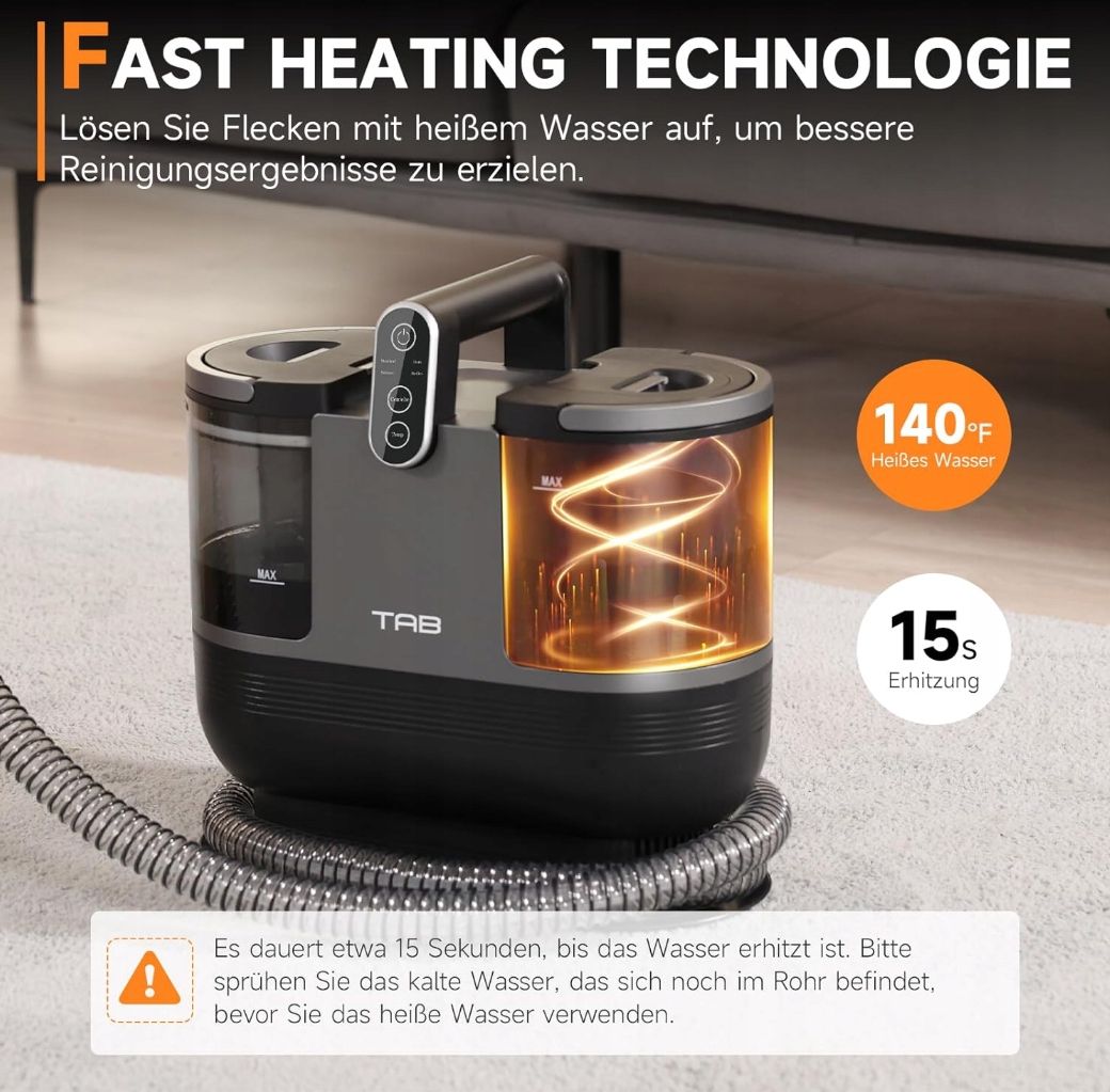 Odkurzacz Piorący do dywanów kanap szorowania 600w TAB R6 USZKODZONY