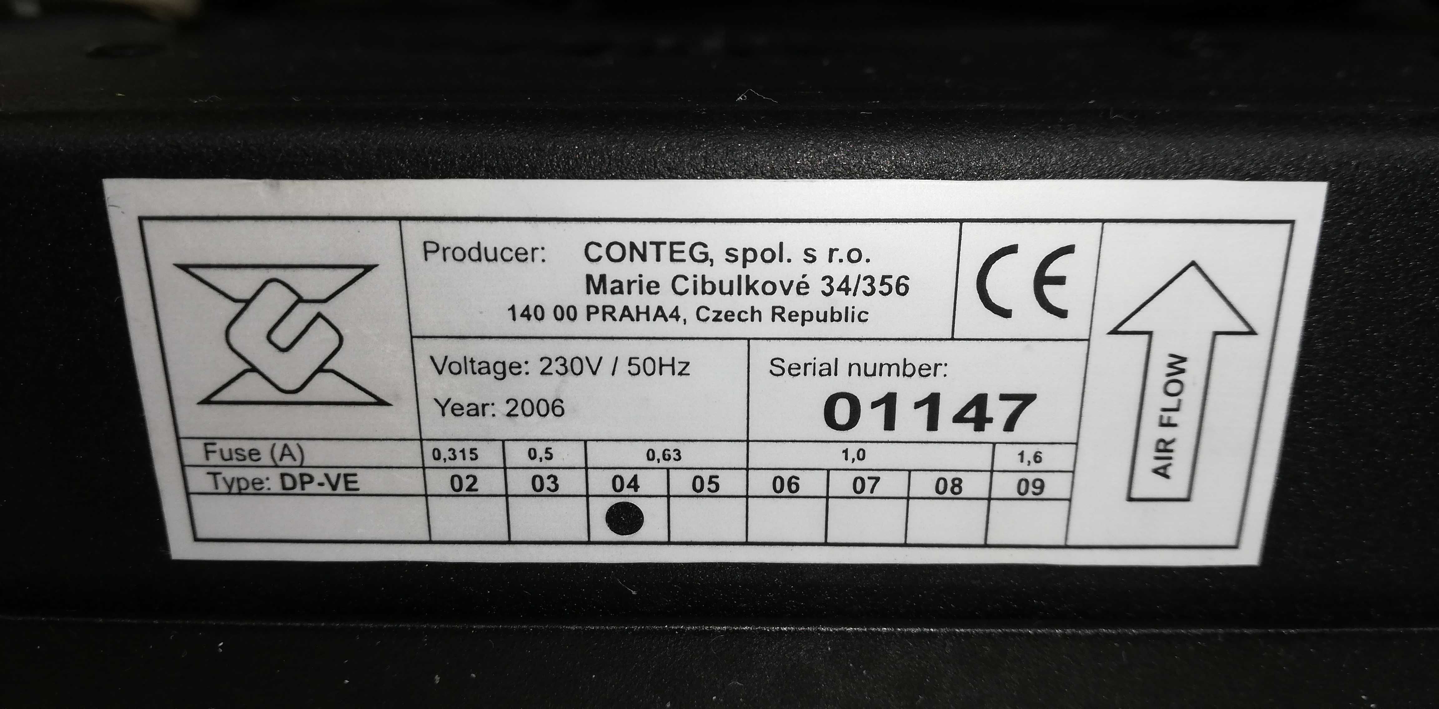 Вентиляционная панель вент. модуль 4 вент. Conteg DP-VE-04 с термост.