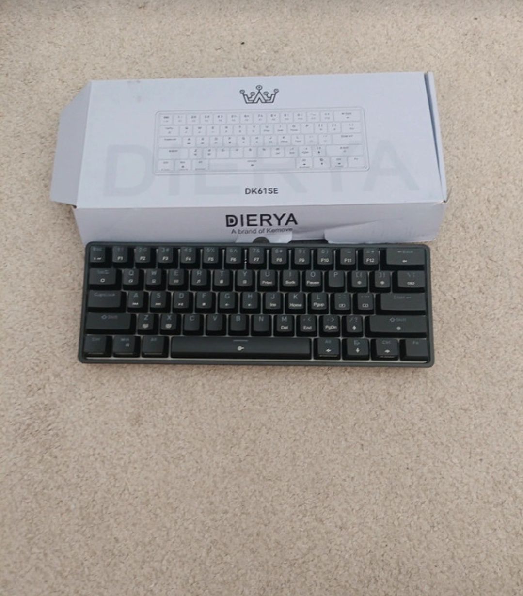 Teclado dierya mecânico Switch vermelho modelo dk61se