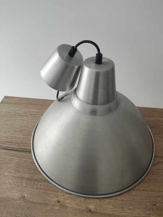 Lampa Kuchenna srebrna metalowa sufitowa na sufit wisząca lampka
