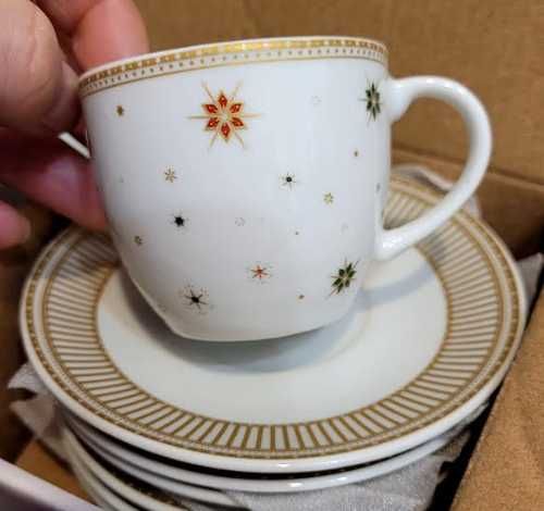 Villa Altachiara Zestaw 6  filiżanek do kawy z porcelany 80ml.