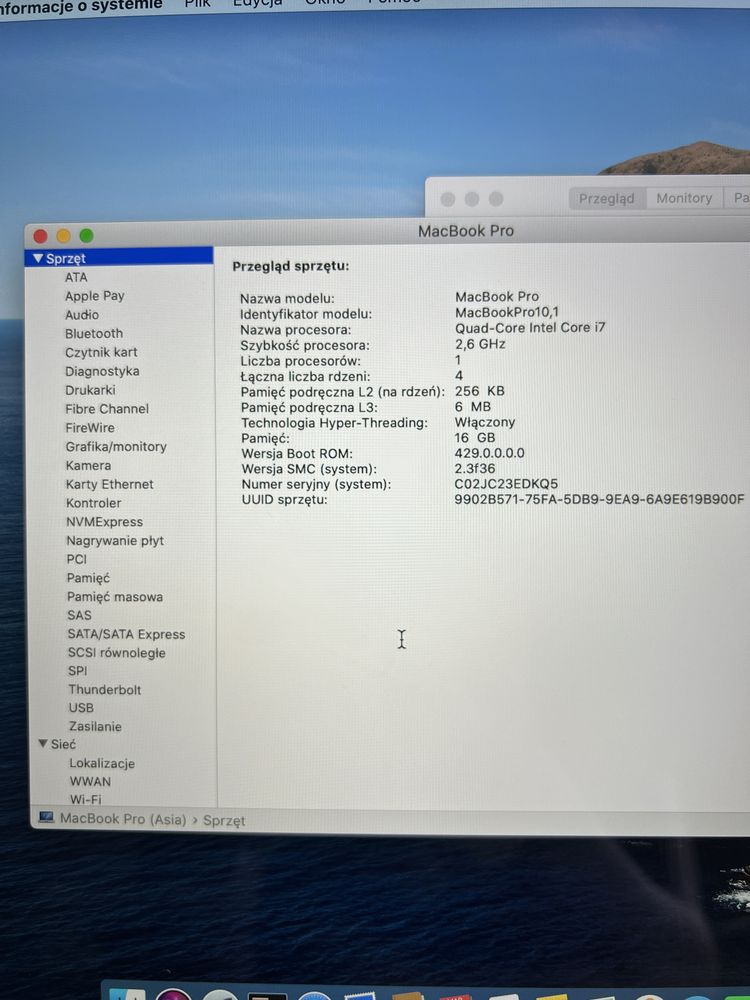 Macbook pro 2012 retina i7, 16gb ram 500gb dysk