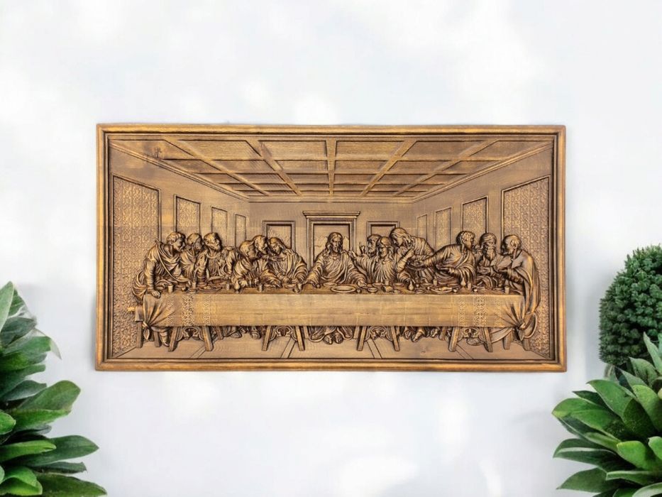 3d різьба Тайна вечеря ікона