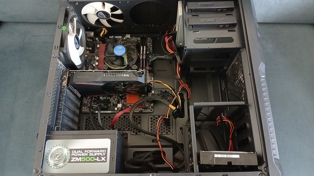 Komputer i5 6600 Ddr4 16Gb GTX 1050ti 4Gb Purple Monitoring Jak Nowy