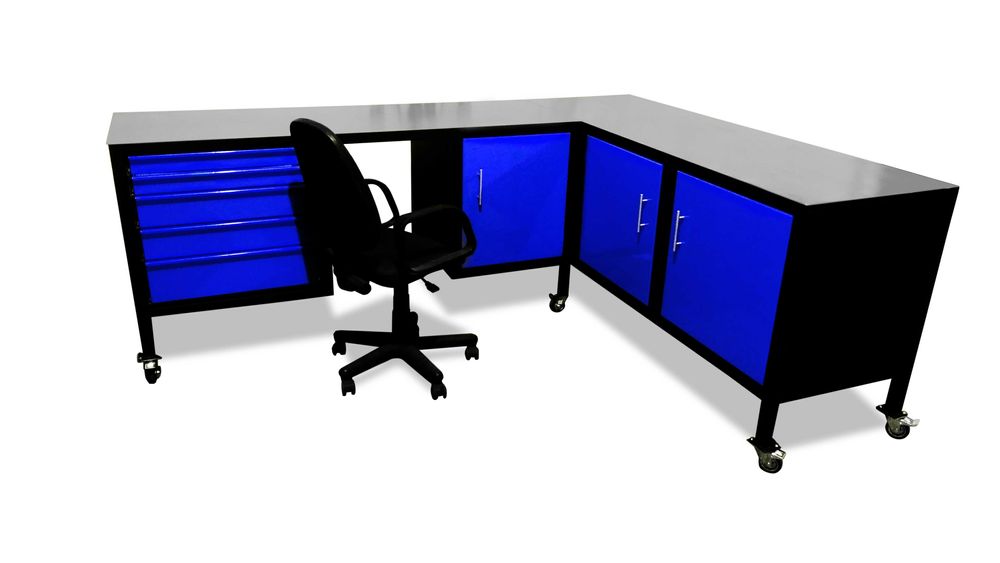 Stół warsztatowy metalowy szuflady pełny wysuw solidny