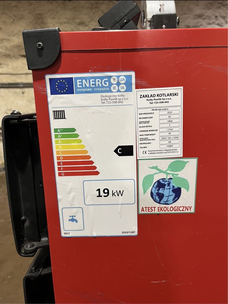 Piec kocioł na węgiel/drewno 19 kw do 150m2 darmowa dostawa