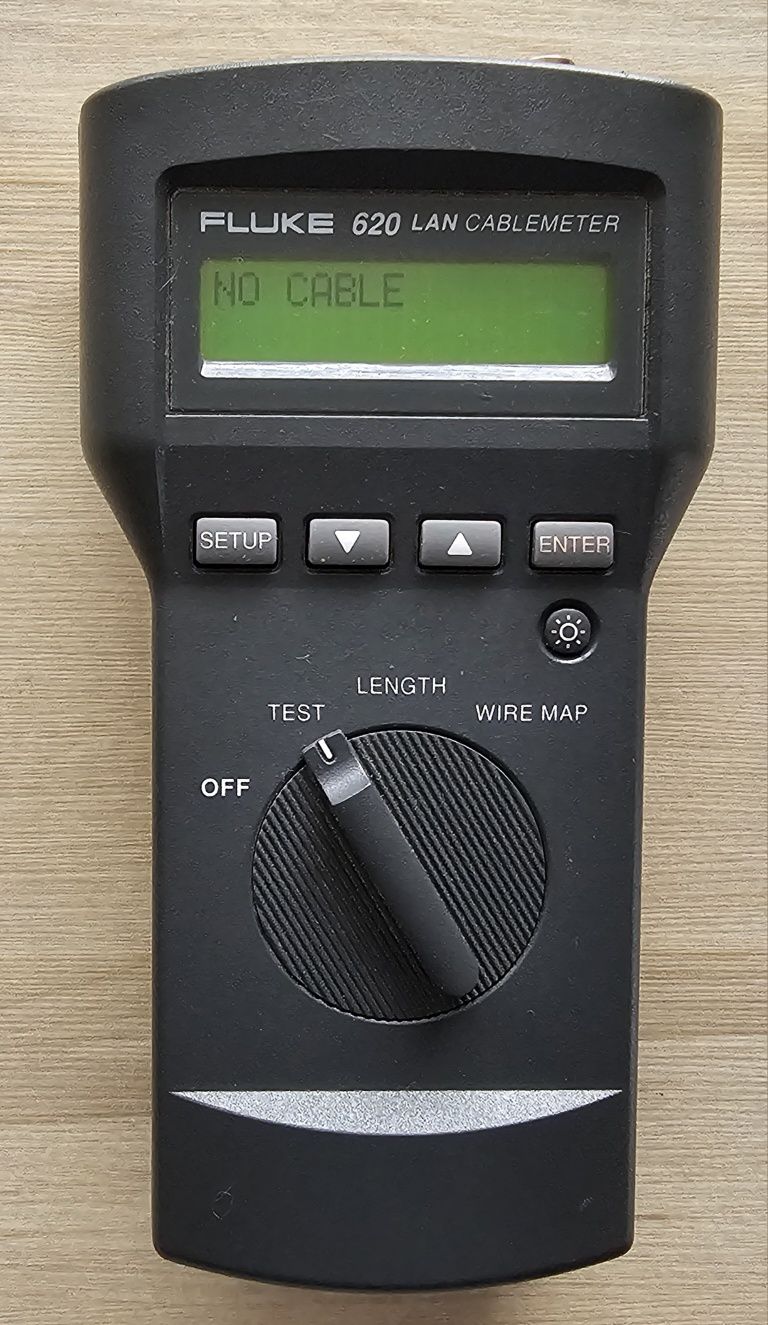 FLUKE 620 LAN CABLEMETER Tester Przewodów +Identyfikatory Zdalne FLUKE