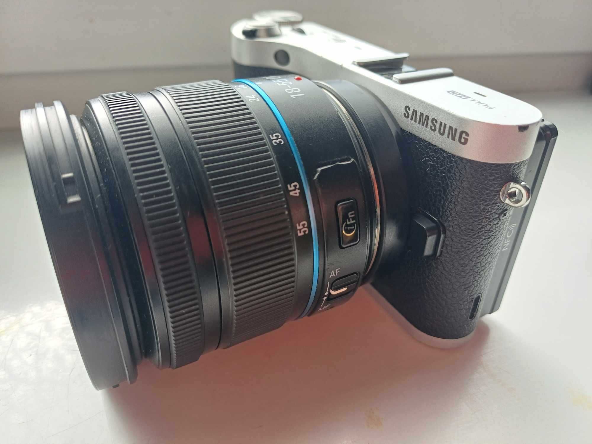 Zaawansowany aparat bezlusterkowy Samsung NX300  zestaw foto