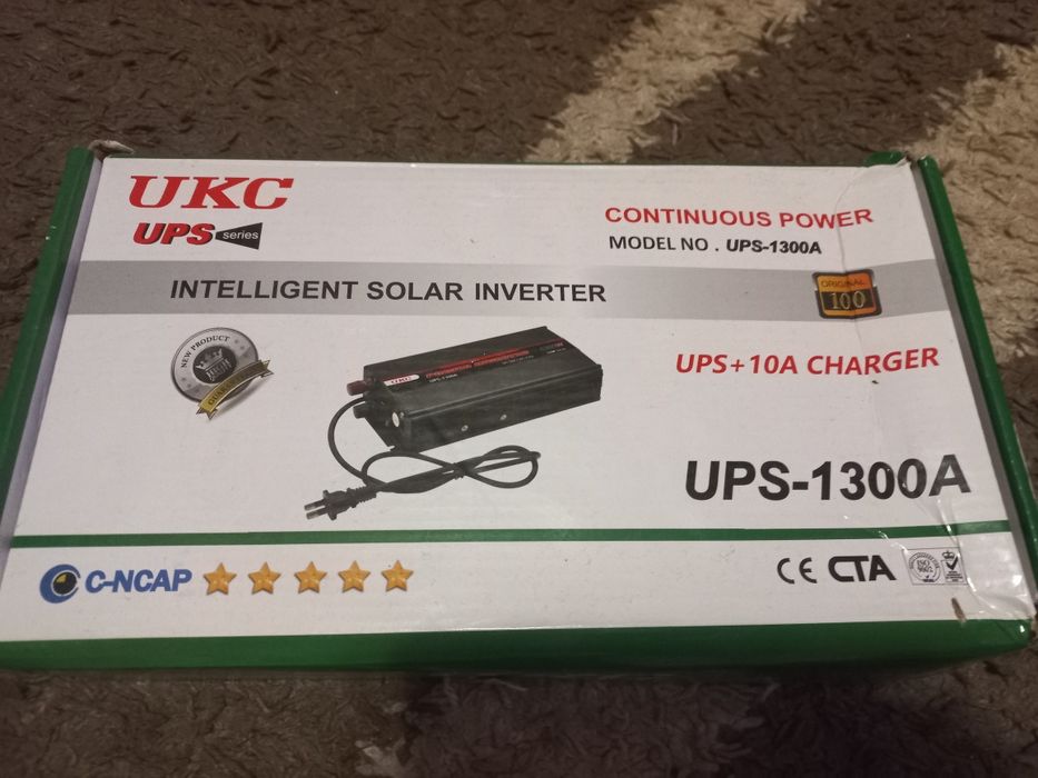 Інвертор ,перетворювач напруги UKC 12в-220в 2000вт з цифровим дисплеєм