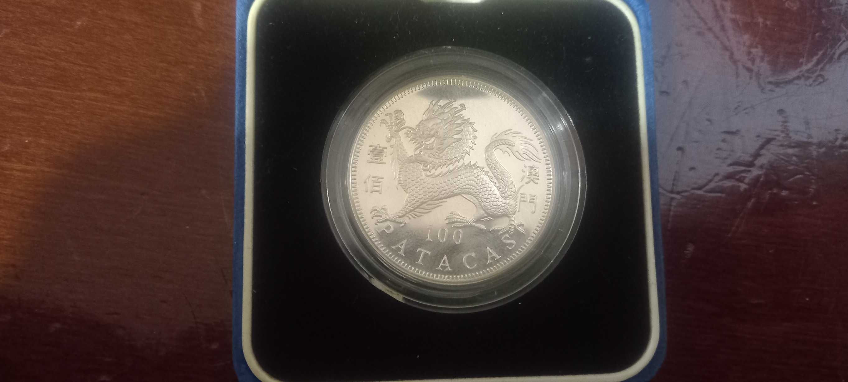 Moedas Macau Prata