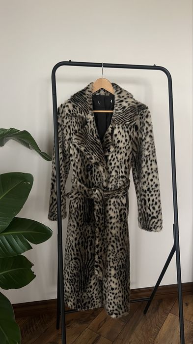 Шуба зара mango zara леопардовий прінт