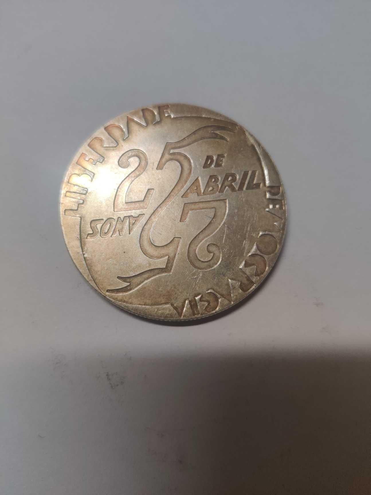 Moeda de 1.000 Escudos 1999 Prata 25 de Abril de 1974