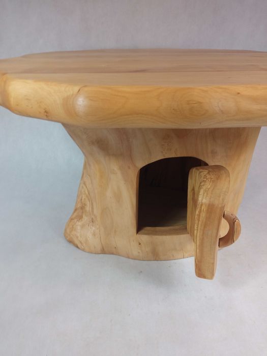 Stolik kawowy drewniany Premium Barek Góralski Unikat SCHOWEK W PNIU