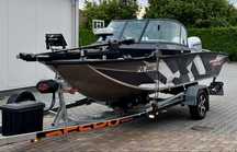 aluminiowa VBOATS FISHPRO / Honda 100 / Lowrance Ghost, HDS 12’/ Respo