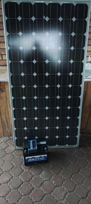 Zestaw Fotowoltaiczny Off-Grid-Panel 180W+Regulator MPPT+Aku. 75Ah