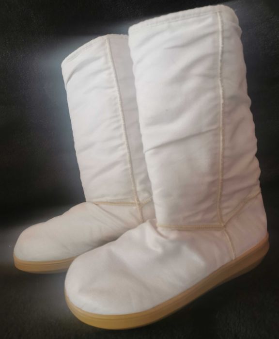 Kozaki białe damskie Diva