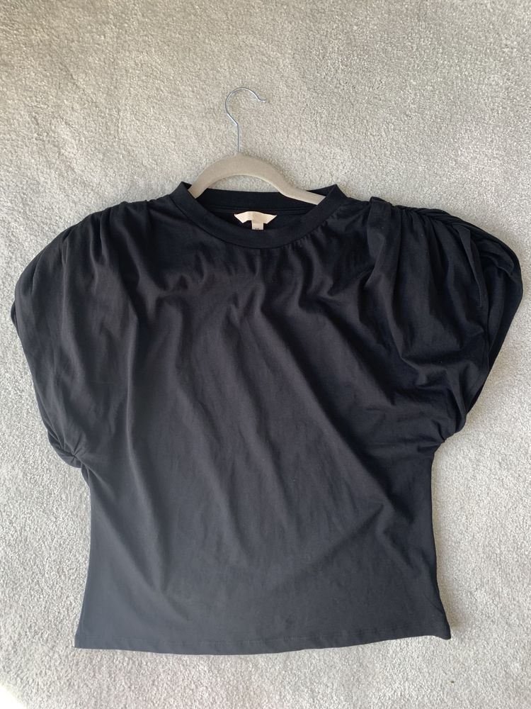 bluzka t-shirt czarny H&M
