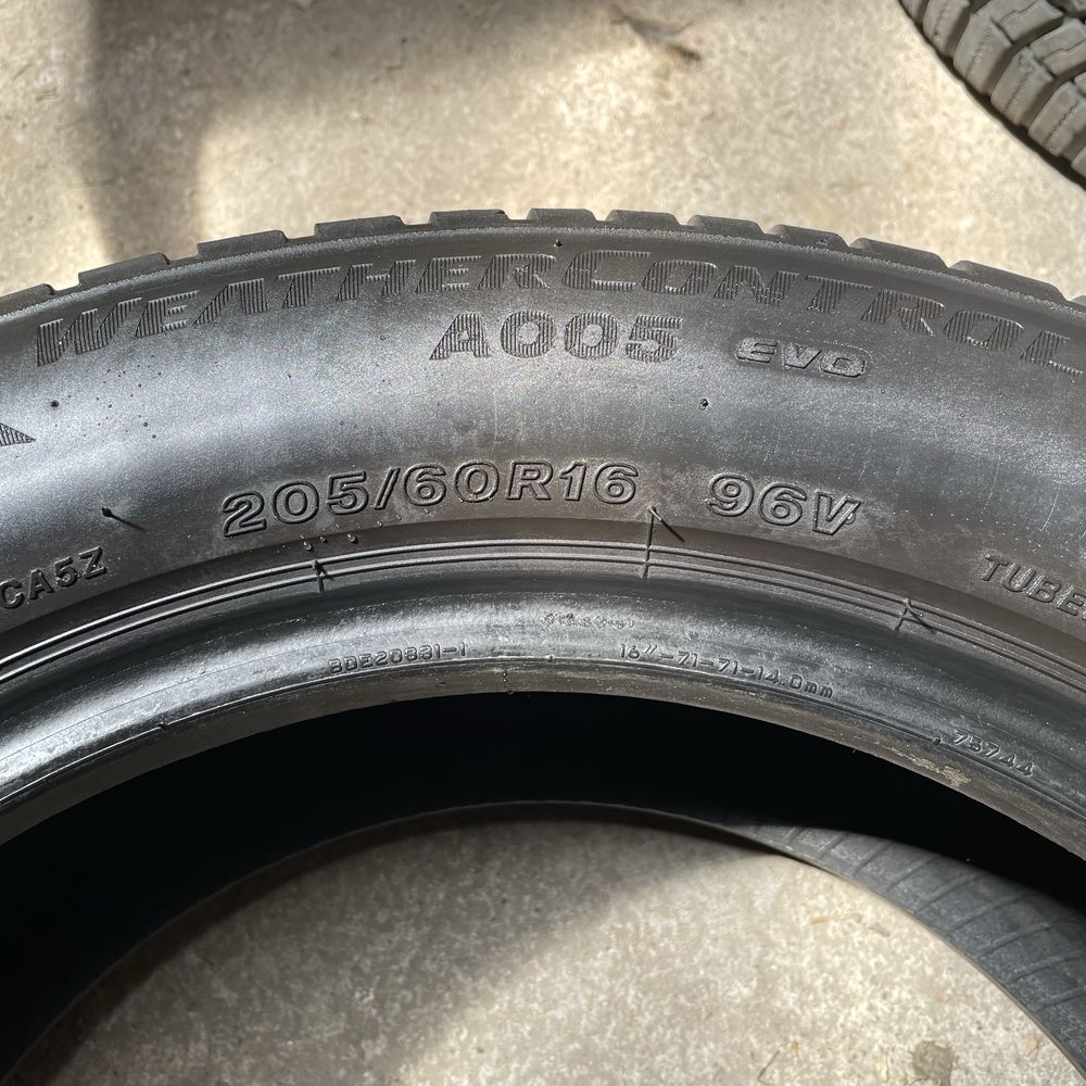 4x Opony Bridgestone Weather Control A005 wielosezon DOT2020/DOT2019