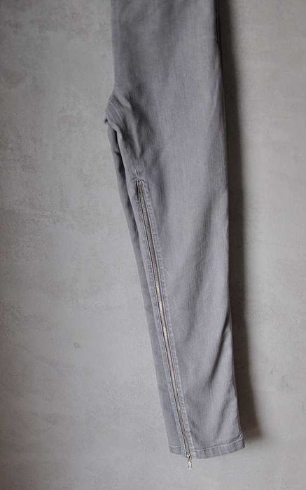 Rockowe jegginsy by Malene Birger zamki zip szare 27/32