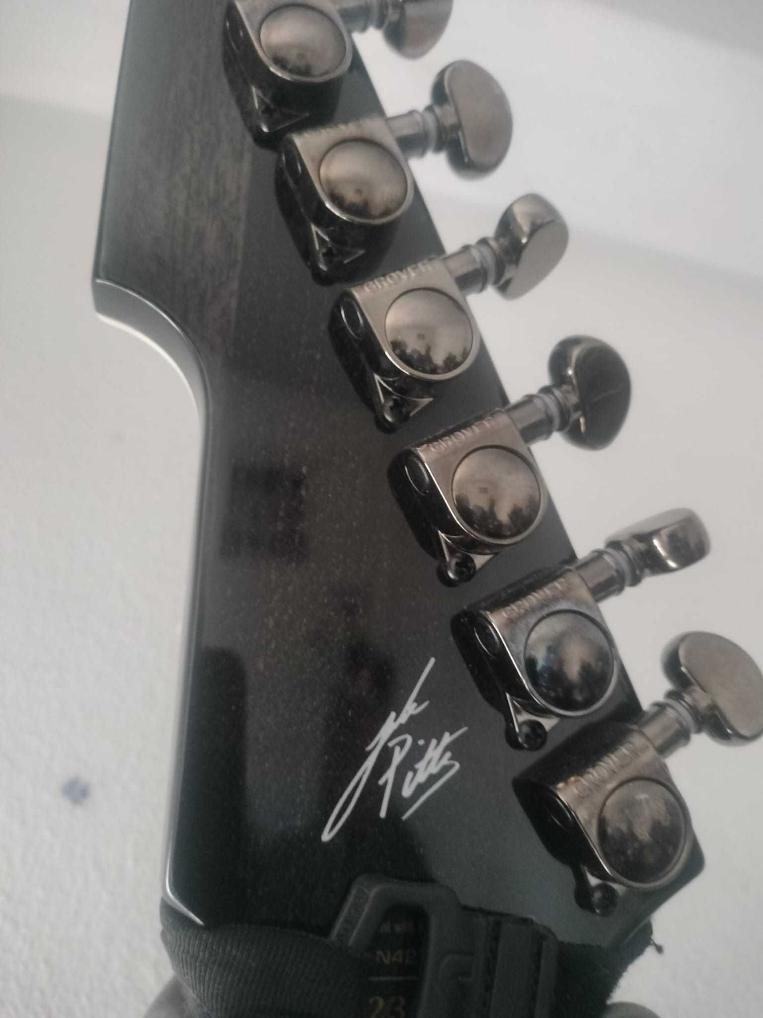 Schecter E-1 FR-S Jake Pitts Trans Black Burst