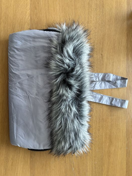 Śpiworek do wózka Cottonmoose szary + mufka