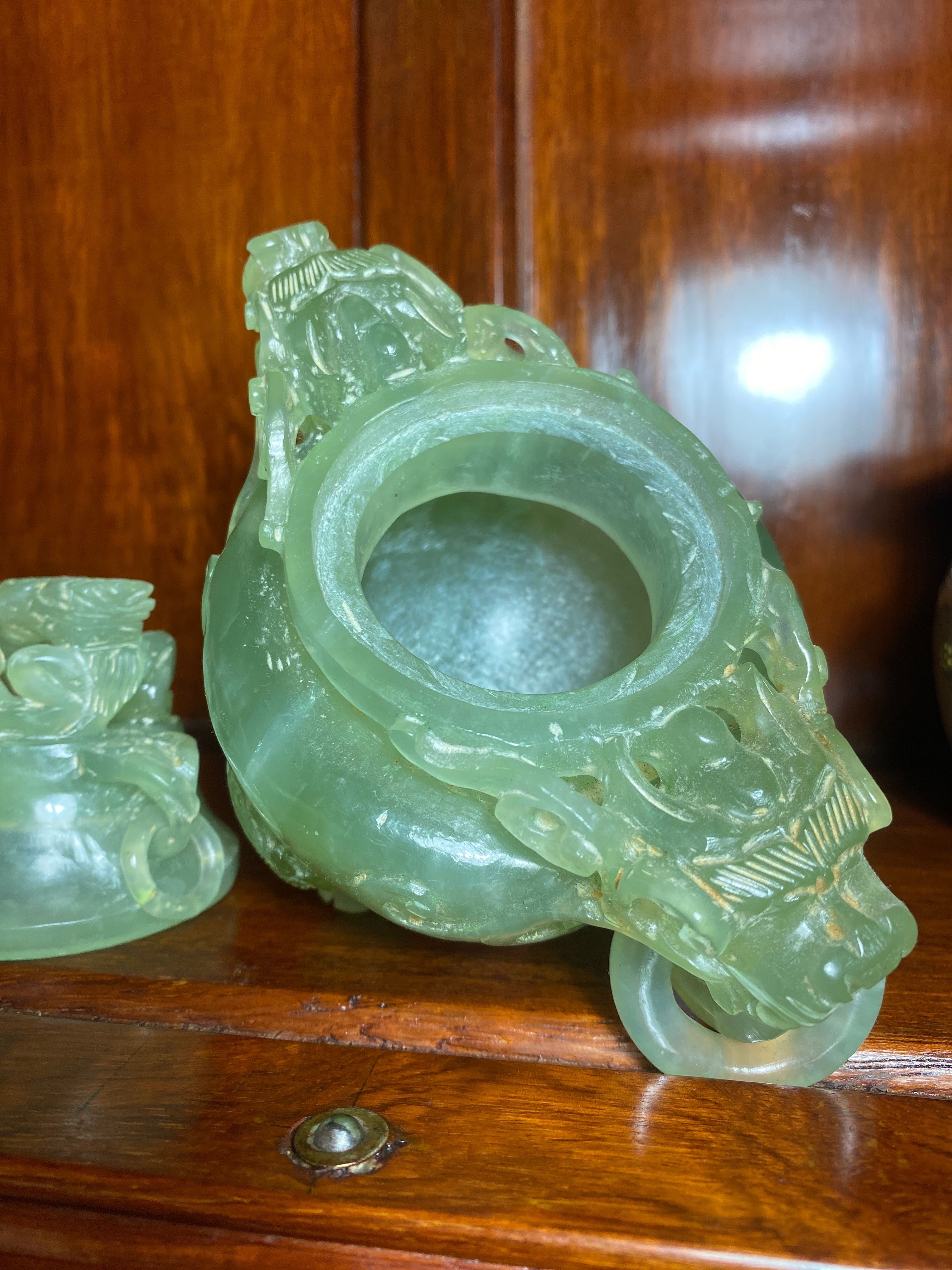 Perfumador Jade Imperial Séc XIX 14 cm