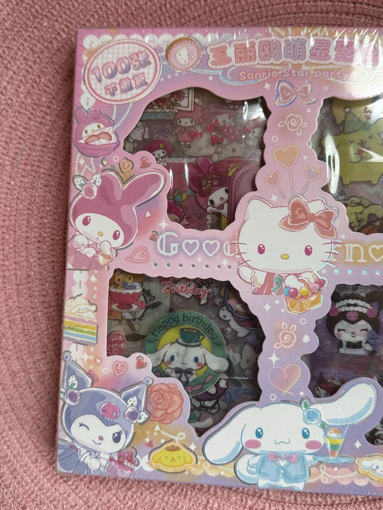 Hello Kitty, My Melody, Kuromi, наліпки наклейки Хеллоу Кітті Куромі