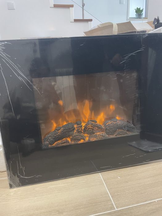 Lareira eletrica com comando