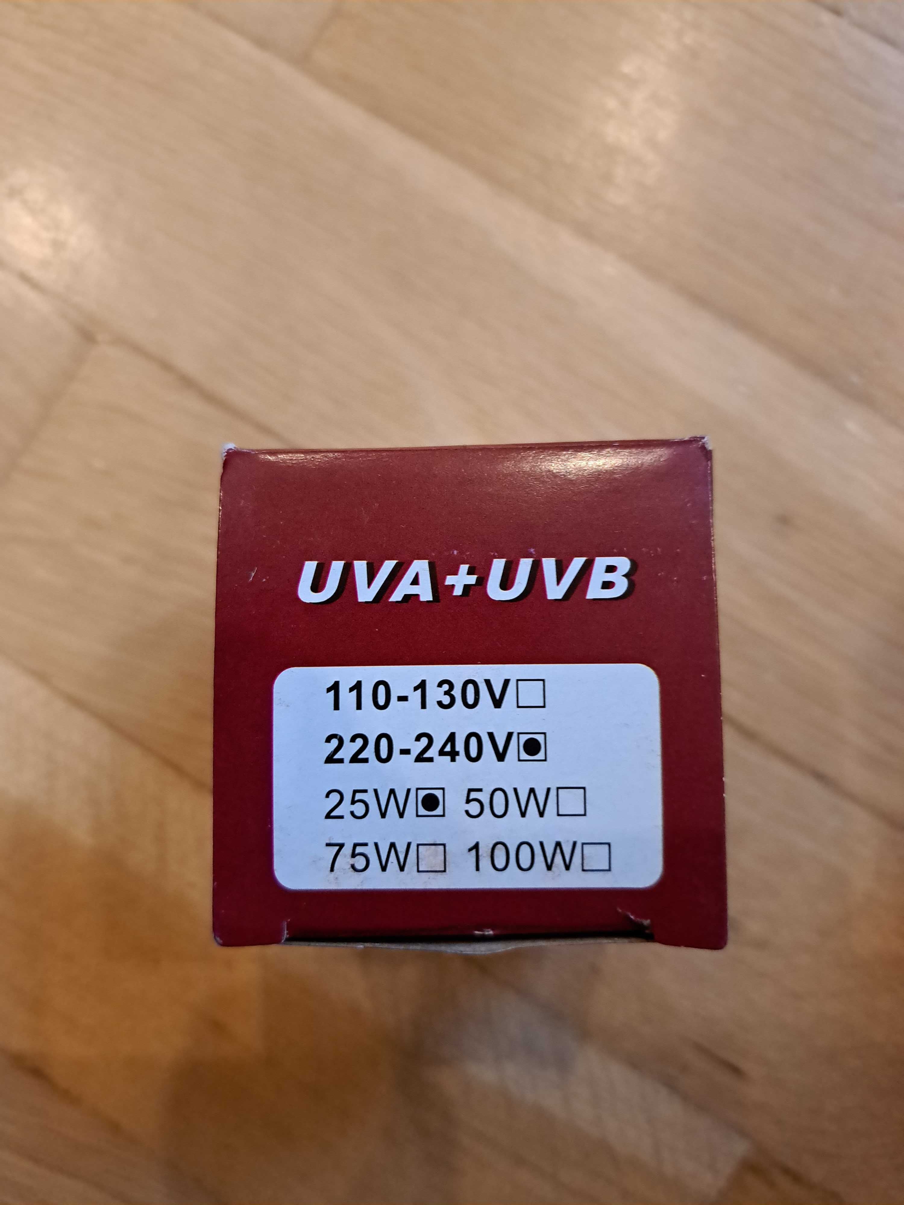 Żarówka halogenowa terrarium UVA UVB 25W 220-240V E27