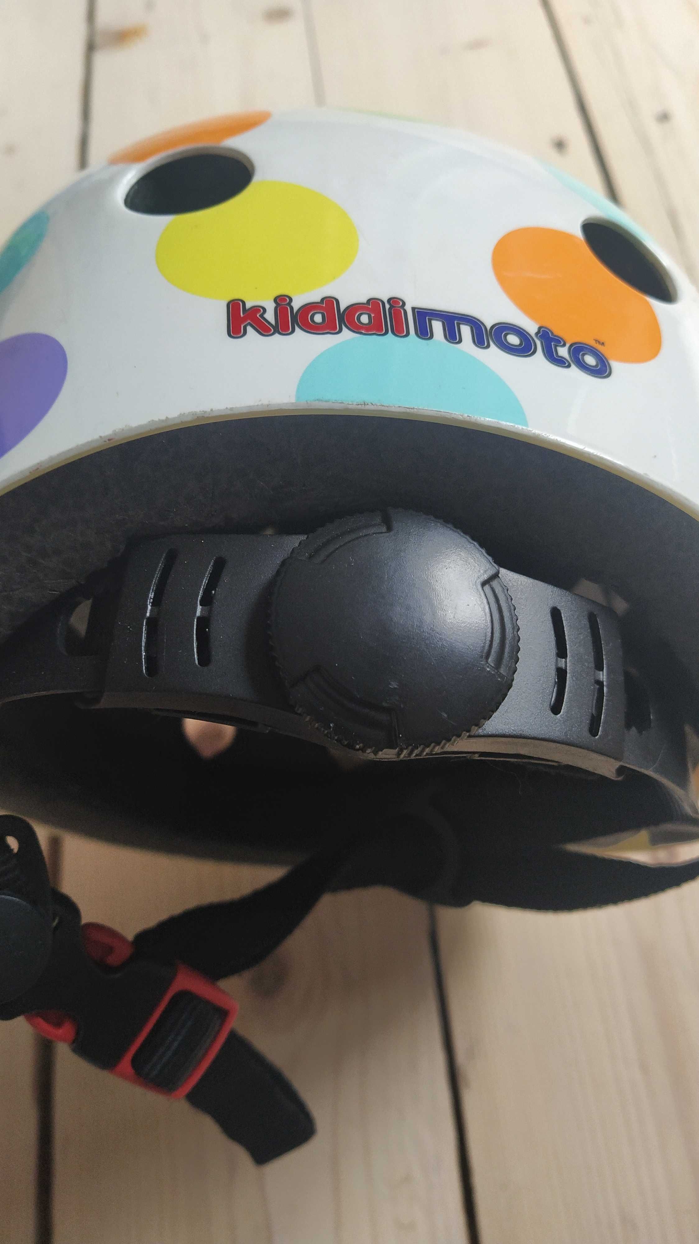 Kask kiddimoto w kropki