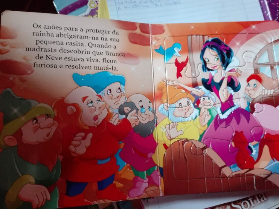 Livro: Branca de neve + puzzle