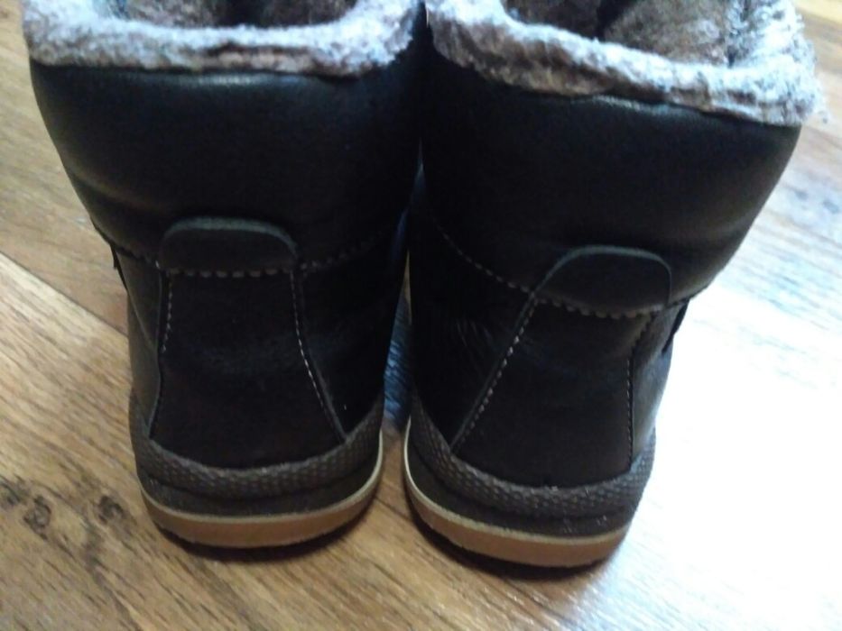 Кожаные зимние ботинки сапожки fess