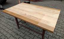 Nowy blat do stołu debowo-jesionowy, stół 88cm×140cm×4cm