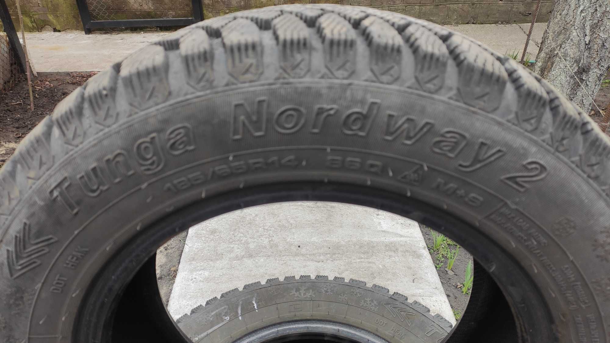 Продам покрышки Tunga  185/65 R14 б/у 4 шт.